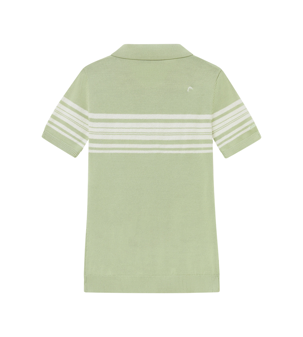 Stripe Knit Polo