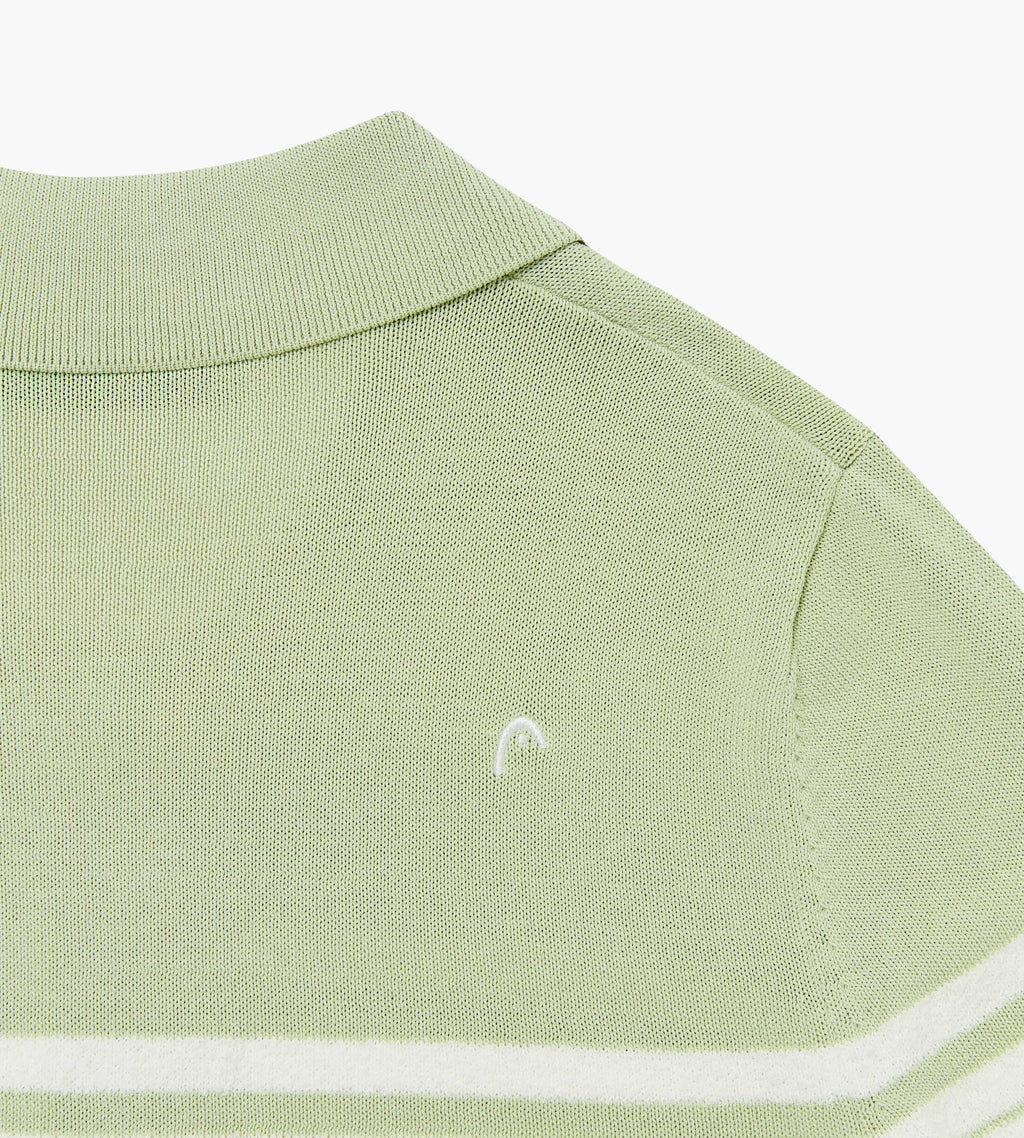 Stripe Knit Polo