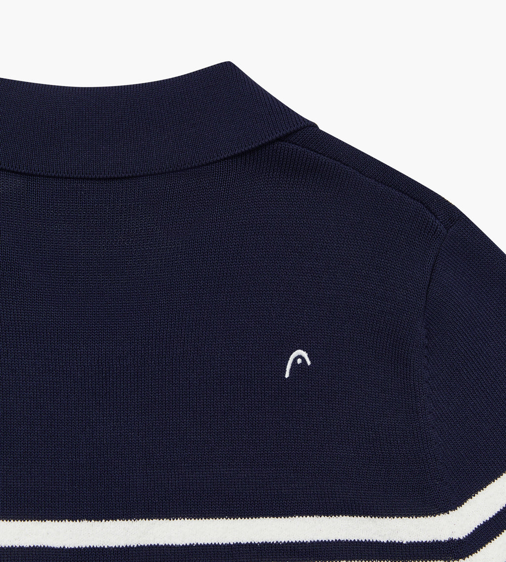 Stripe Knit Polo