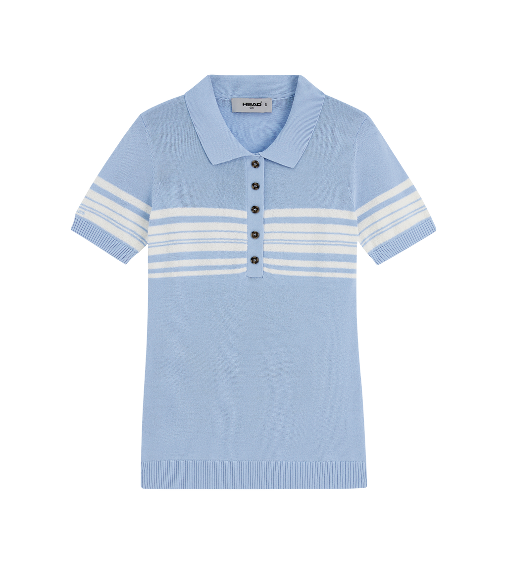 Stripe Knit Polo