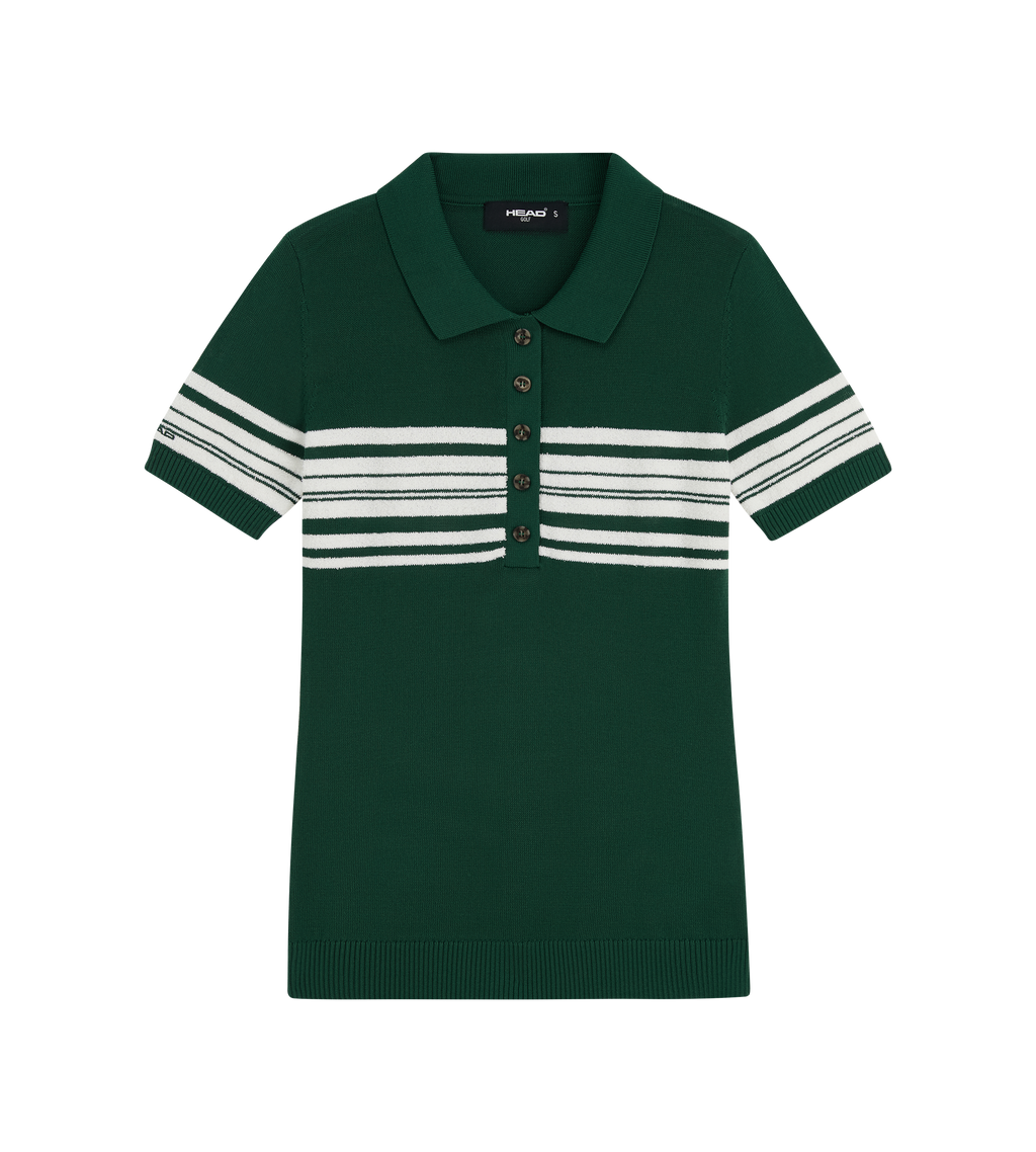Stripe Knit Polo