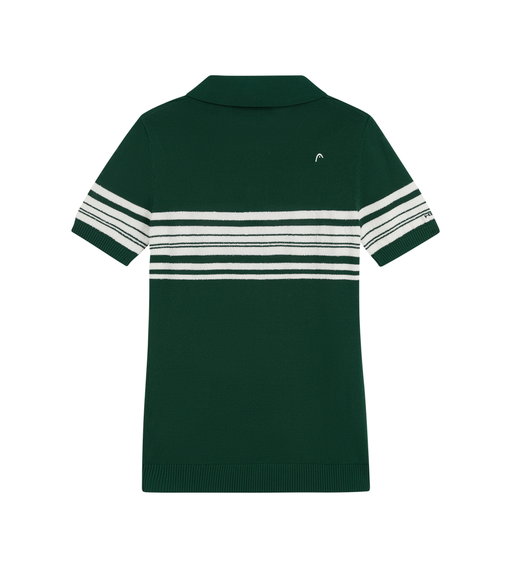 Stripe Knit Polo