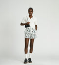 V Neck Pointelle Knit Polo